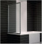 Боковая стенка на борт ванны 70 Vegas-Glass ZVF (белый профиль, прозрачное стекло)  70 0101