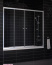 Шторка на ванну 180 Vegas-Glass Z2V (профиль хром матовый, прозрачное стекло)  0180 07 01
