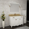Зеркало АСБ Мебель Палермо-115 (цвет белый патина)