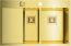 Кухонная мойка 78x51 Omoikiri AKISAME 78-2-LG-R (цв.светлое золото) чаши справа 4993088