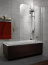 Шторка на ванну 101 Radaway TORRENTA PND R (стекло графит) 201202-105R