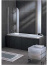 Шторка на ванну 80 Radaway TORRENTA PNJ L (стекло графит) 201101-105L