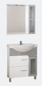 Комплект мебели Mobyco ALBA 70 (цв.белый глянец, титан)