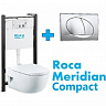 Комплект инсталляции Roca ACTIVE WC с подвесным унитазом MERIDIAN COMPACT (сиденье с микролифтом)